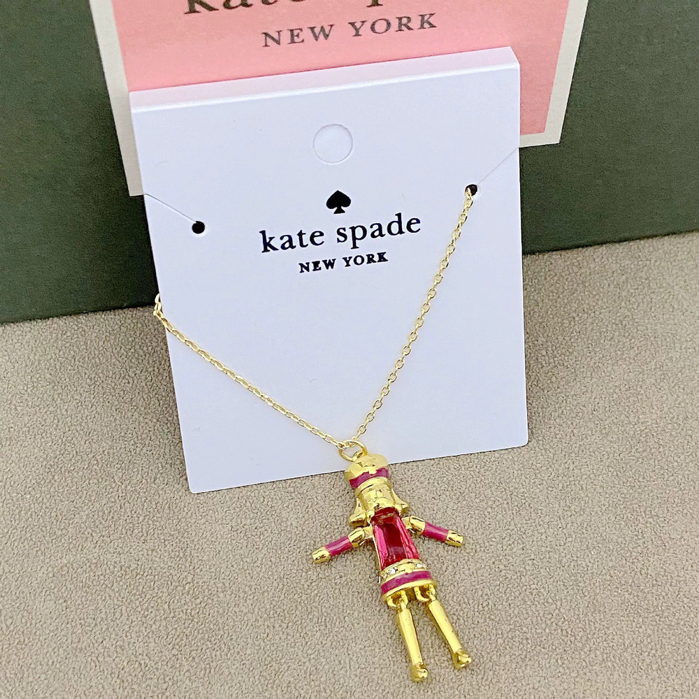 kate spade Cartoon Diamond Nutcracker King Soldier Pendant Necklace